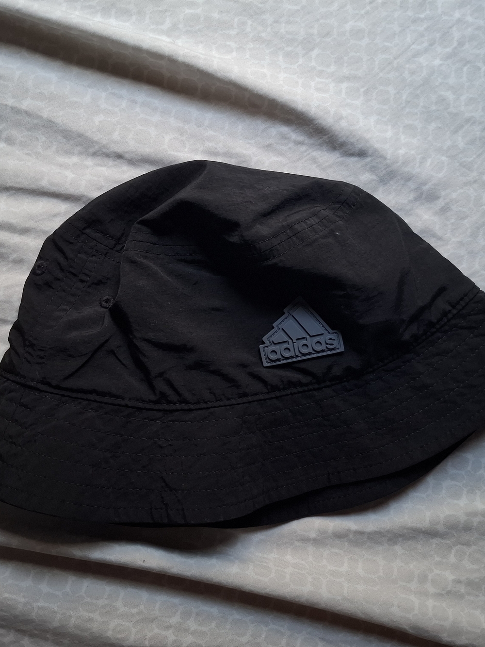 Adidas Black Bucket Hat with Raised Logo